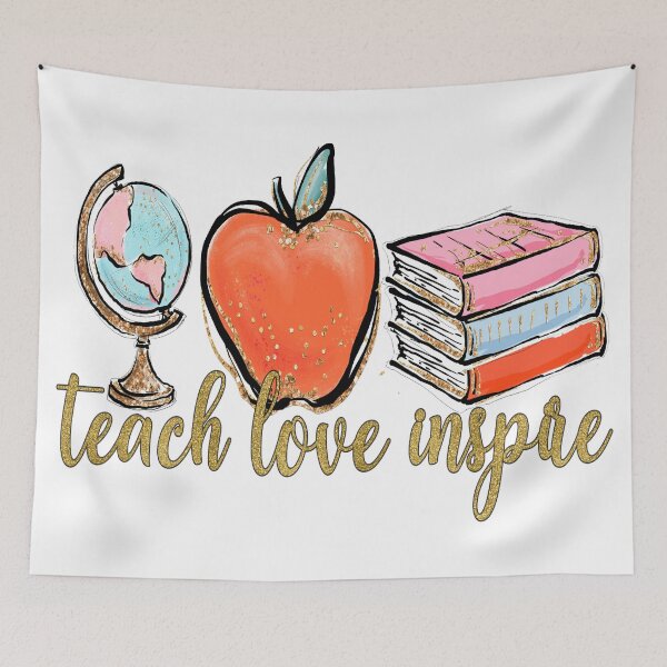 Item preview, TEACH , LOVE , INSPIRE  designed and sold by DiscoVibes.