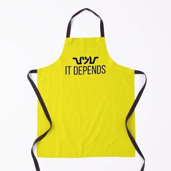 Item preview, It Depends (Emoji) designed and sold by InkThinkArt.