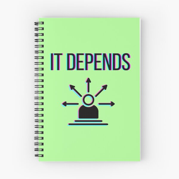 Item preview, It Depends (Overthinking) designed and sold by InkThinkArt.