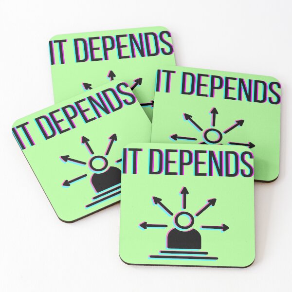 Item preview, It Depends (Overthinking) designed and sold by InkThinkArt.