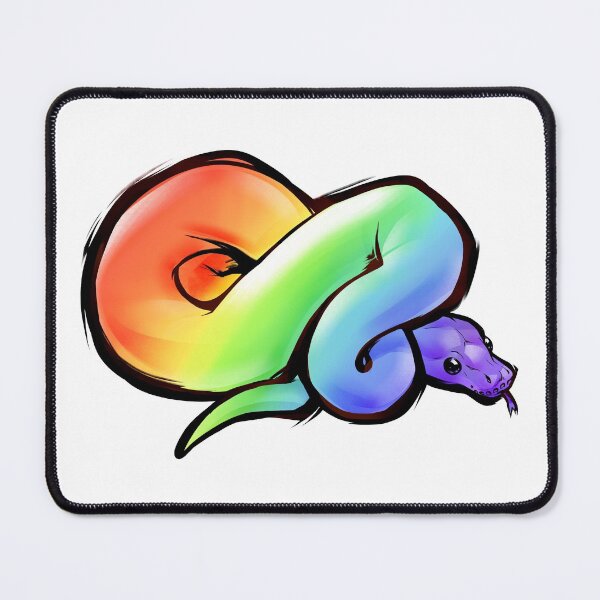 Artikelvorschau, Gay-Pride-Python entworfen und verkauft von Fitz Allen.