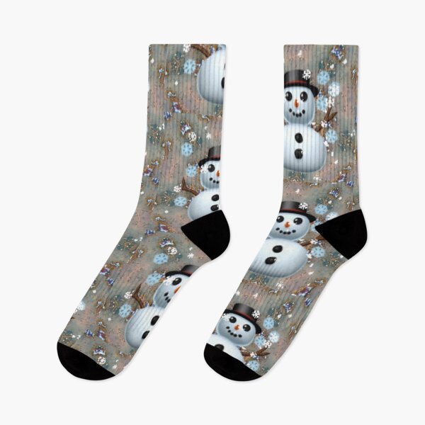 Item preview, Wintery snow man  designed and sold by Tonyasartprints.