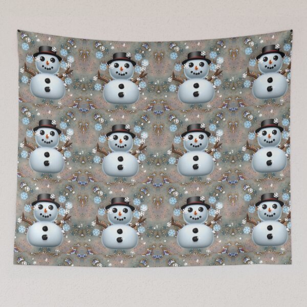 Item preview, Wintery snow man  designed and sold by Tonyasartprints.
