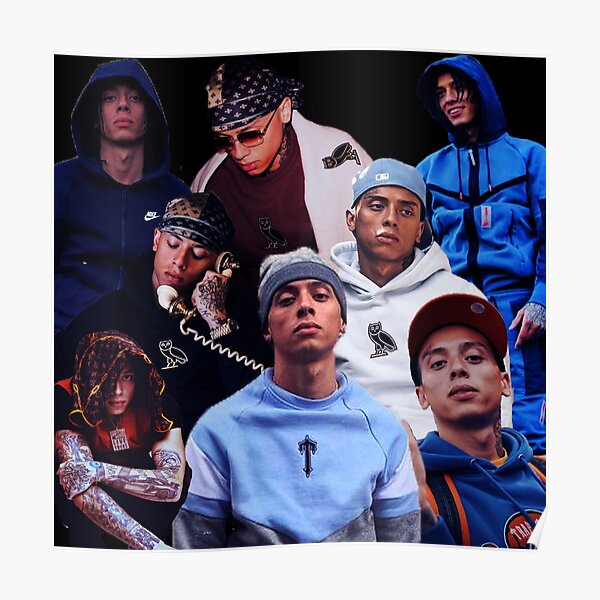 Central cee uk rapper collage poster design 2021 Poster