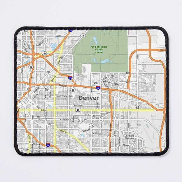 Item preview, Denver city map art Museum Broncos Nuggets Rocky Mountains designed and sold by Midwest-Goods.