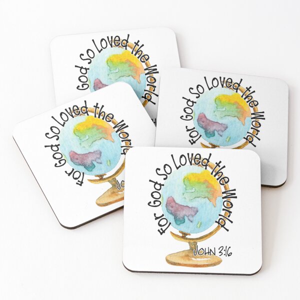 Item preview, FOR GOD LOVED THE WORLD  designed and sold by DiscoVibes.