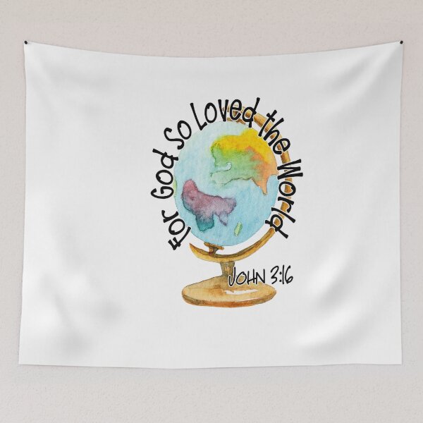 Item preview, FOR GOD LOVED THE WORLD  designed and sold by DiscoVibes.