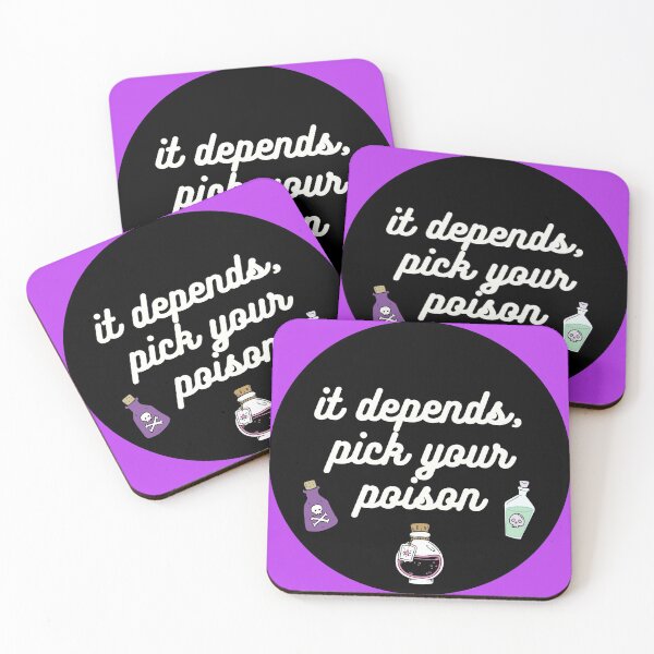 Item preview, It Depends (Circular) designed and sold by InkThinkArt.