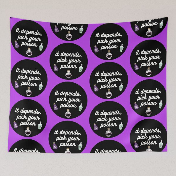 Item preview, It Depends (Circular) designed and sold by InkThinkArt.