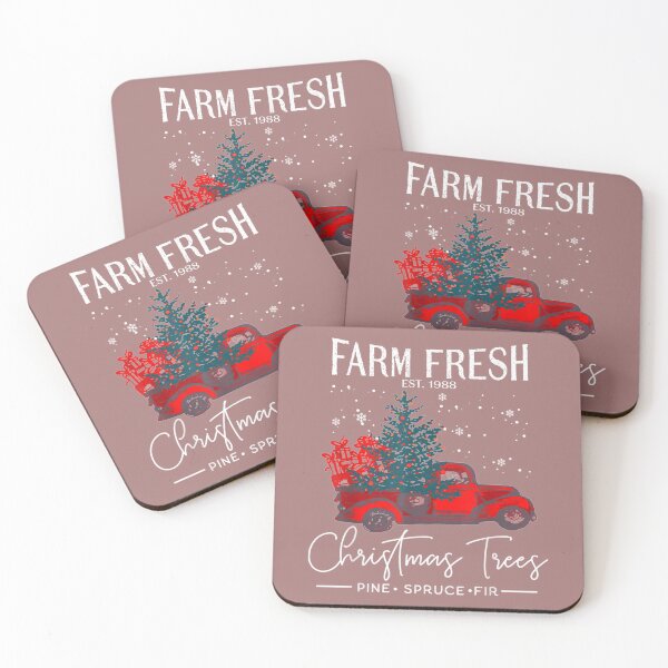 Item preview, Vintage Merry Christmas Farm Fresh Christmas Trees Xmas Tree designed and sold by Victoriawhite69.