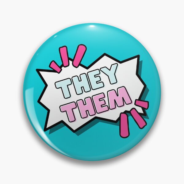 Item preview, Bright They Them Pronouns designed and sold by LyssaByssa.