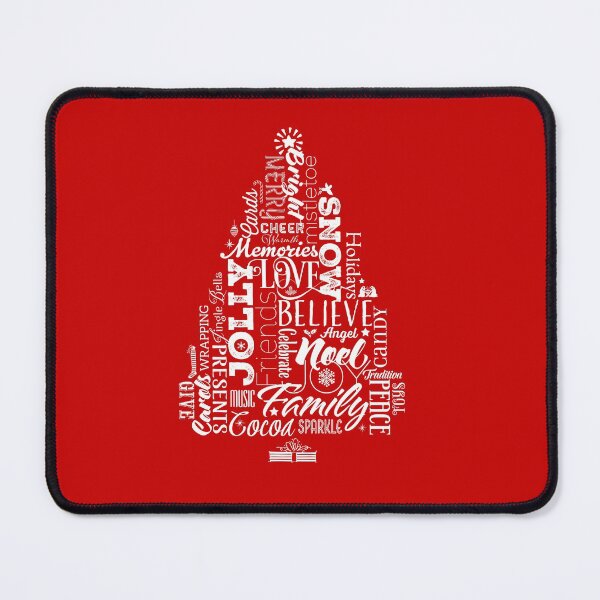 Item preview, Typographic Christmas Tree in White designed and sold by moosemtndesign.