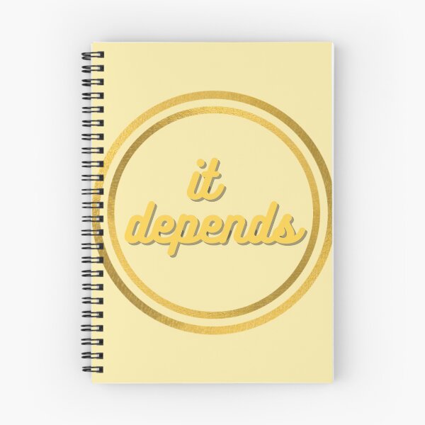Item preview, It Depends (Golden) designed and sold by InkThinkArt.