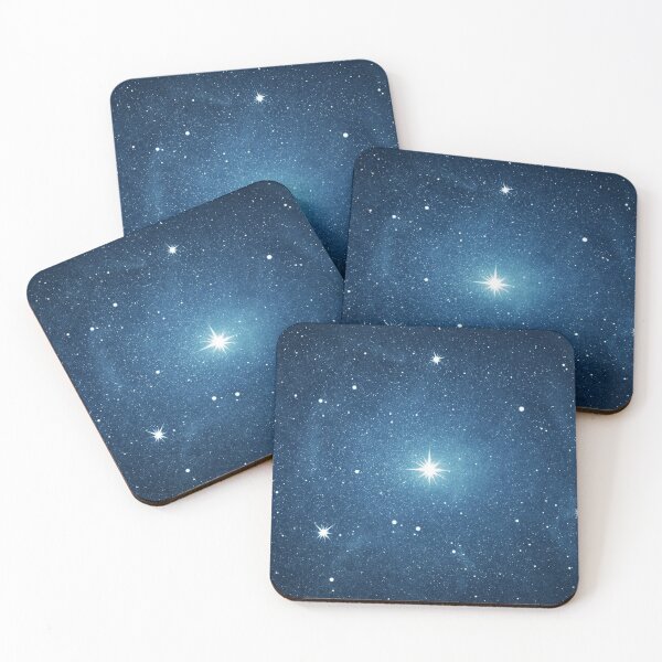 Item preview, Starry Night Galaxy in Blue | Bright Midnight with Stars designed and sold by MiaDelelai.