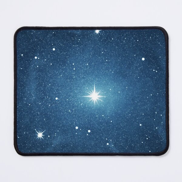 Item preview, Starry Night Galaxy in Blue | Bright Midnight with Stars designed and sold by MiaDelelai.