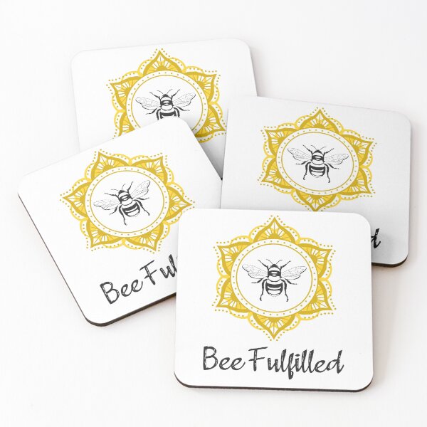 Item preview, Bee Fulfilled Mandala designed and sold by MindfulMeta.