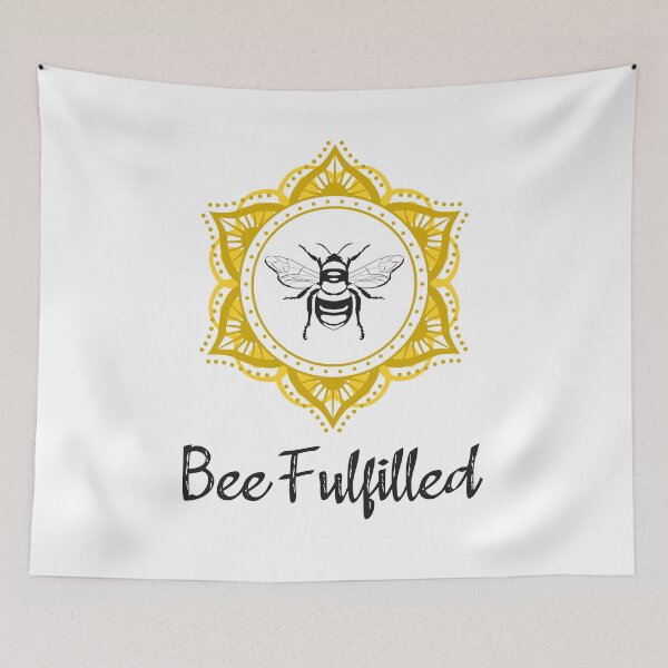 Item preview, Bee Fulfilled Mandala designed and sold by MindfulMeta.