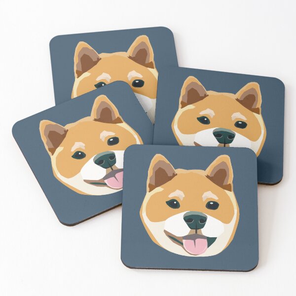 Item preview, Shiba Inu Happy Dog Illustration designed and sold by MariaWorkman.