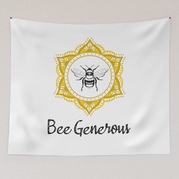 Item preview, Bee Generous Mandala designed and sold by MindfulMeta.