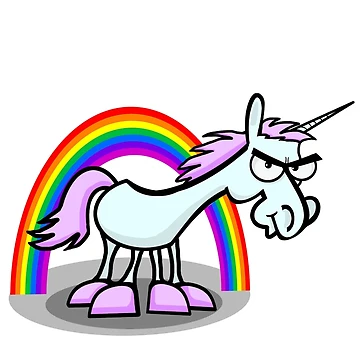 Artwork thumbnail, Angry Unicorn by RGIllustrations