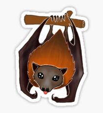 Fruit Bat Blep - Grey Headed Flying Fox Sticker