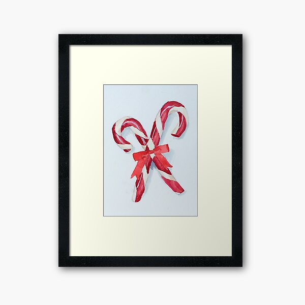 Candy Canes Framed Art Print