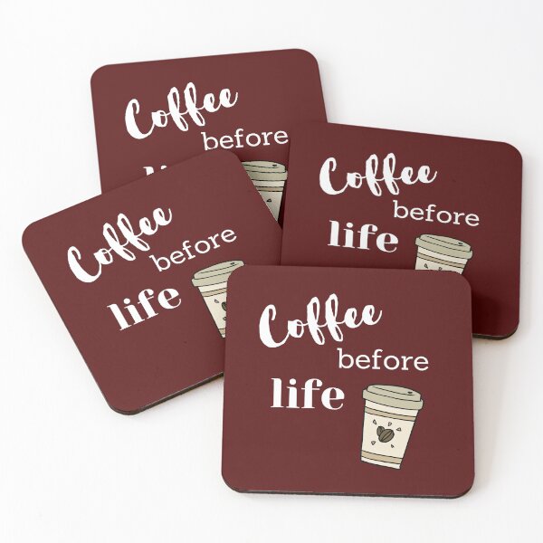 Item preview, Coffee Before Life Funny quote saying designed and sold by expatessentials.