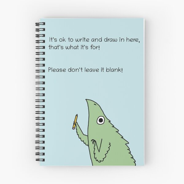 Item preview, Dinosaur encourages you to write and draw in this designed and sold by Vincent Briggs.