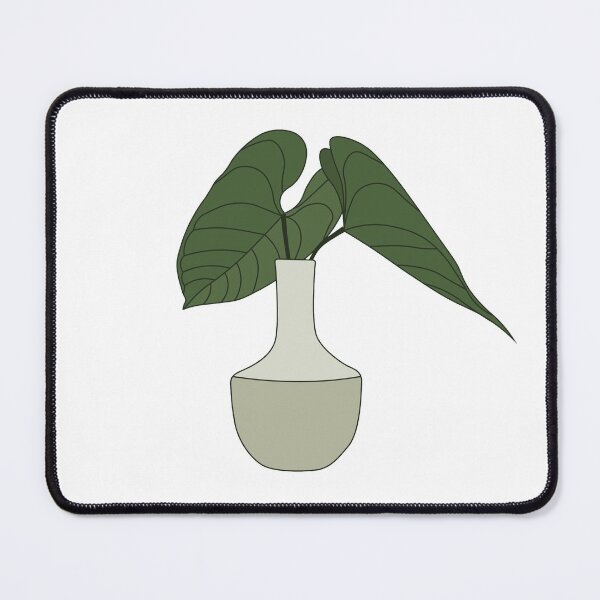 Item preview, Pretty Green Alocasia in White Vase designed and sold by elmma design.