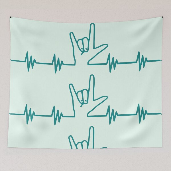Item preview, ASL Heartbeat Line designed and sold by RinozaRose.