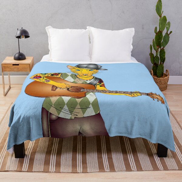 Item preview, Music band guitarist cat designed and sold by NyengRepublic.