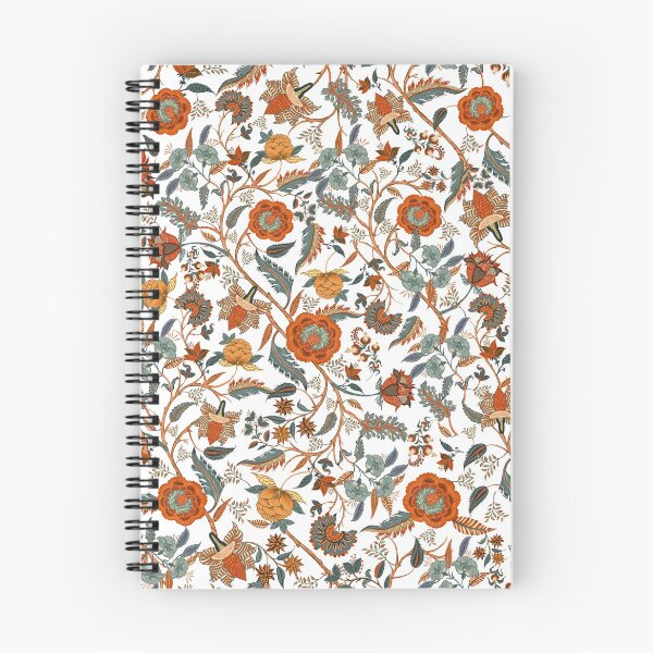 Item preview, Indian Chintz, Chinoiserie, boho, orange, vintage, retro, floral,  designed and sold by chrissyink.