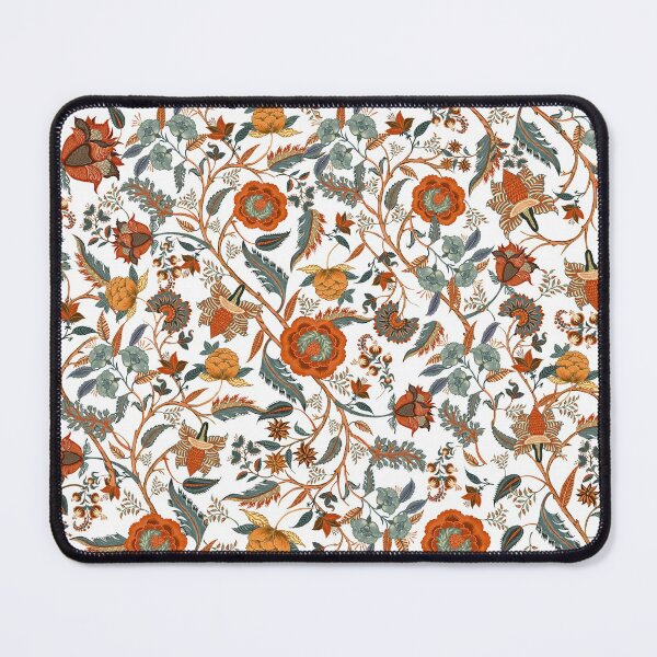 Item preview, Indian Chintz, Chinoiserie, boho, orange, vintage, retro, floral,  designed and sold by chrissyink.