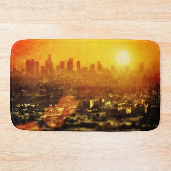 Item preview, Orange LA city sunset designed and sold by plugsnpixels.