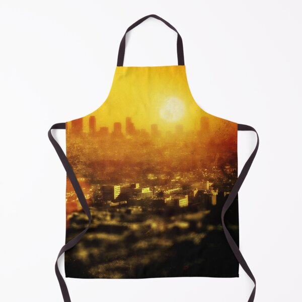 Item preview, Orange LA city sunset designed and sold by plugsnpixels.