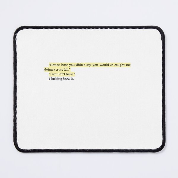 Item preview, trust fall - from lukov with love quote designed and sold by marvelousbiblio.