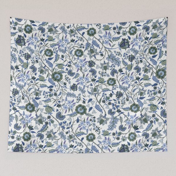Item preview, Chinoiserie blue, retro, vintage, Hamptons style, blue and white,  designed and sold by chrissyink.