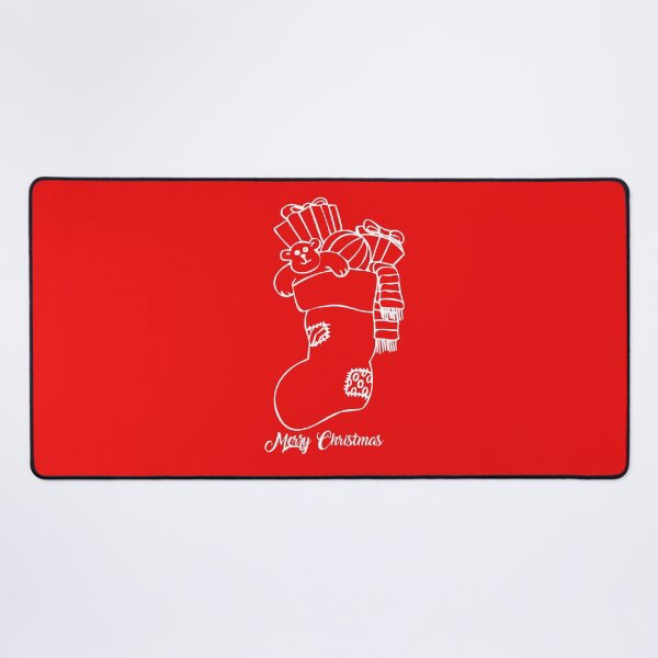 Merry Christmas Holiday Stocking Stuffer Filler Desk Mat