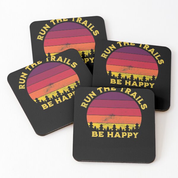 Item preview, Run The Trails Be Happy Running Gift designed and sold by RoguePixel.