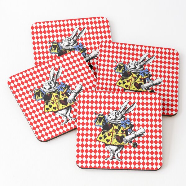 Item preview, White Rabbit I Red, Yellow, Blue designed and sold by Pixelchicken.