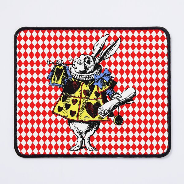 Item preview, White Rabbit I Red, Yellow, Blue designed and sold by Pixelchicken.
