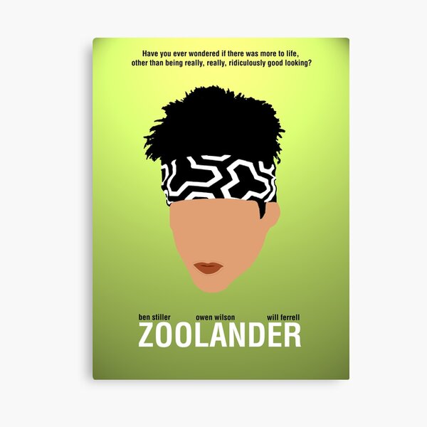 Minimalist Posters Zoolander Canvas Print By Jordandefty Redbubble