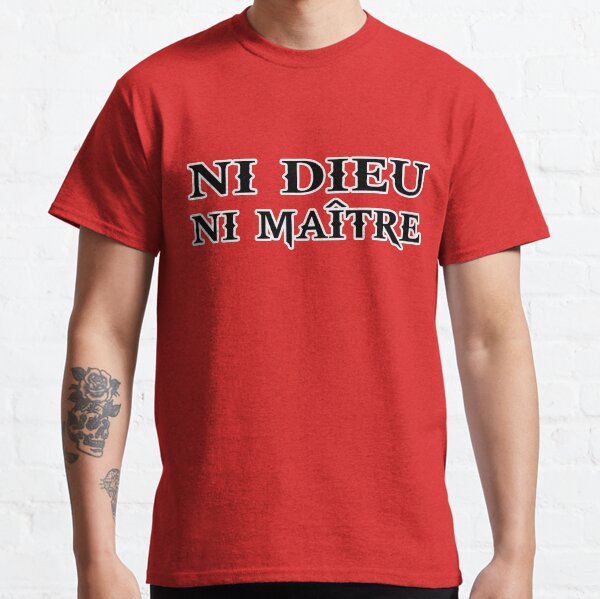 Item preview, neither god nor master anarchy designed and sold by huggymauve.