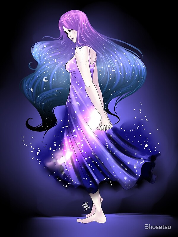 "Galaxy Girl" by Lily Mitchell | Redbubble