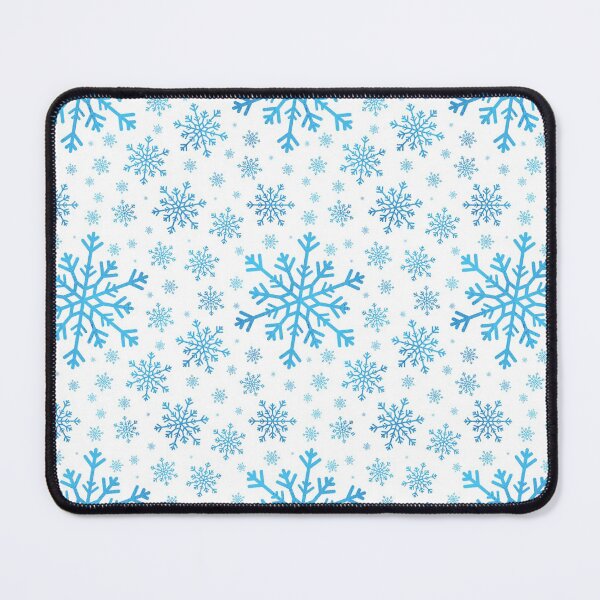 Item preview, Pretty Blue Winter Snowflakes on White Background designed and sold by Karen McFarland.