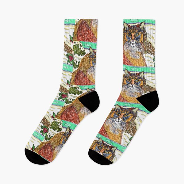 Item preview, Norwegian Forest Cat Winter designed and sold by Michelle Mead.