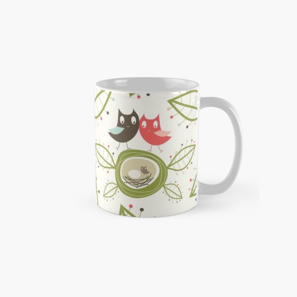 Item preview, Happy Nesting Owls Family © fatfatin designed and sold by fatfatin.