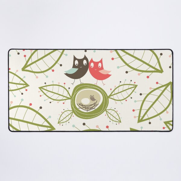 Item preview, Happy Nesting Owls Family © fatfatin designed and sold by fatfatin.