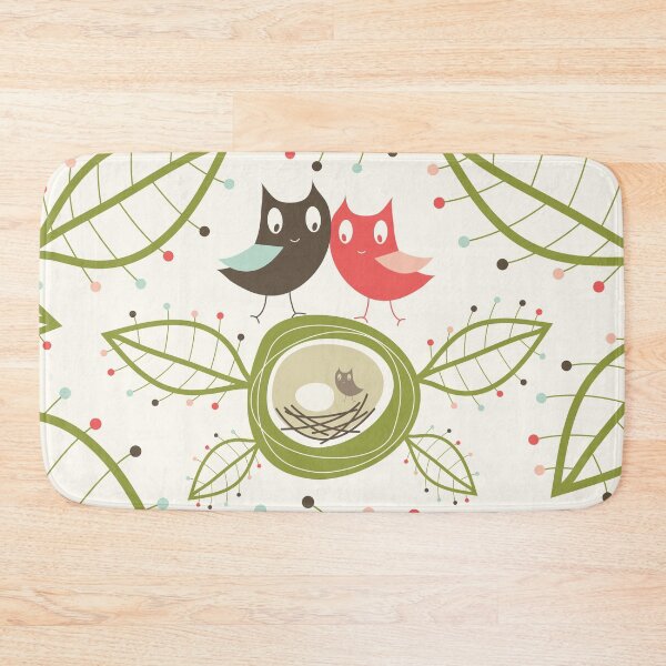 Item preview, Happy Nesting Owls Family © fatfatin designed and sold by fatfatin.