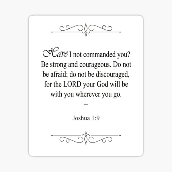Item preview, Joshua 1:9 Bible Verse designed and sold by OurLordsLove.